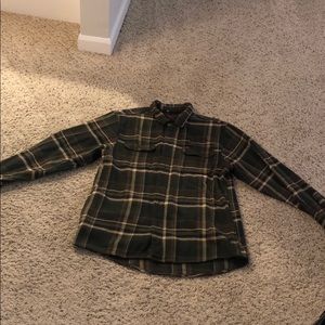 Green and Brown Plaid Shirt